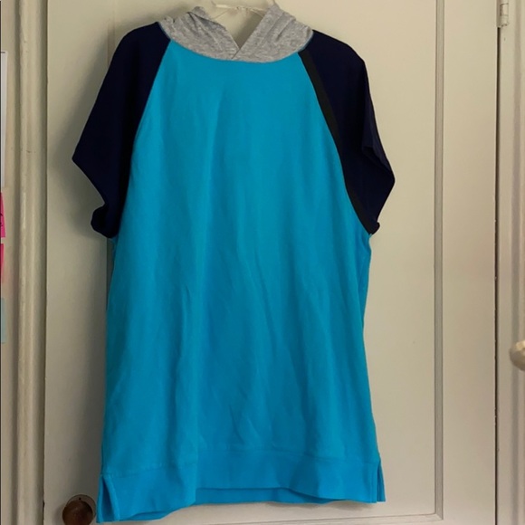 NWT men’s DKNY sport short sleeve with hood - Picture 1 of 11